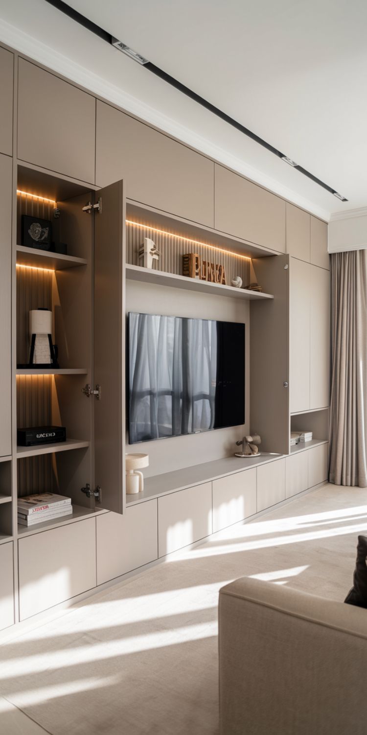 Mueble TV de líneas rectas